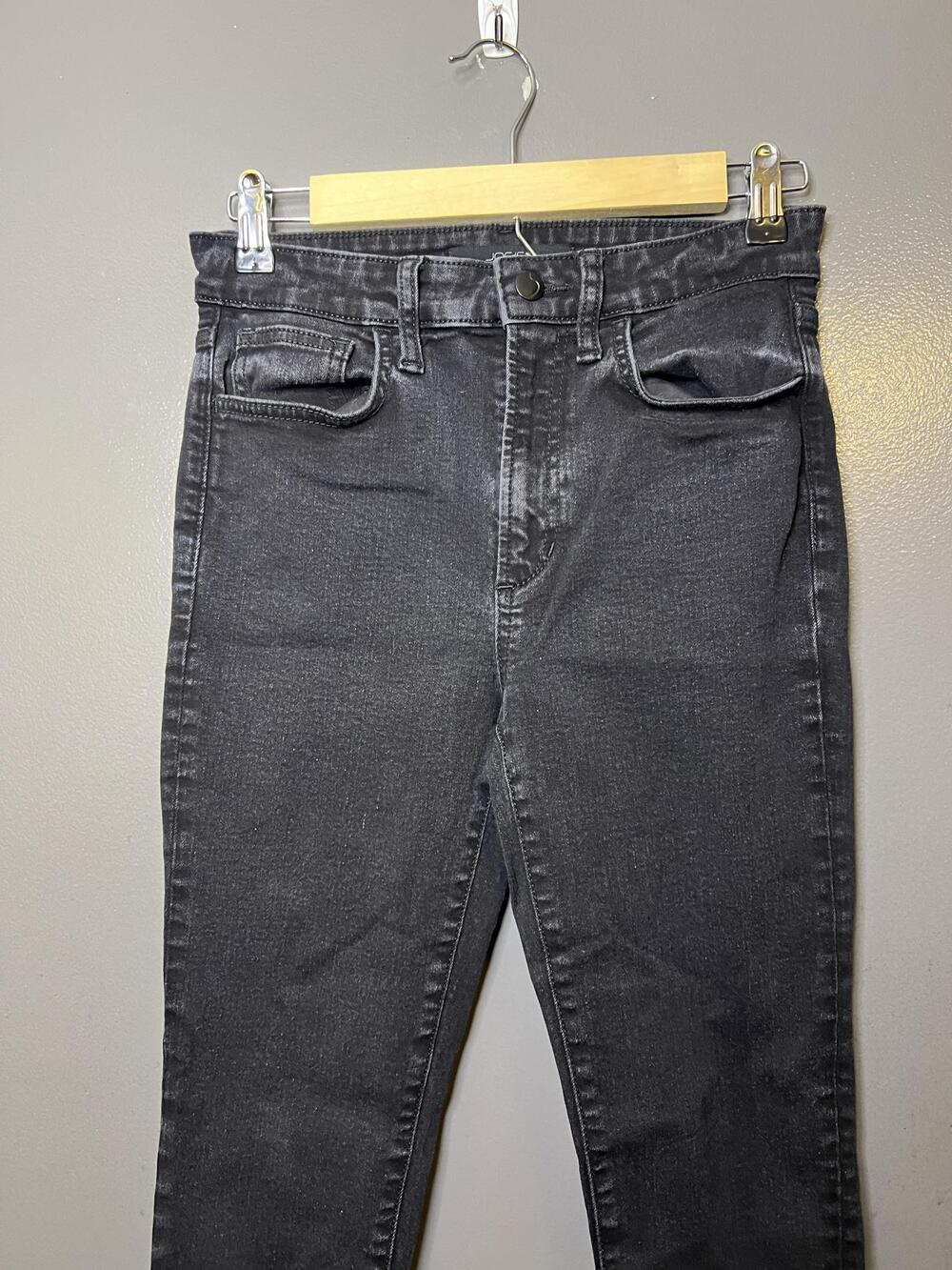 Joe's Jeans High Rise Skinny Ankle Jeans Womens 26 Black Charcoal Pluto Denim